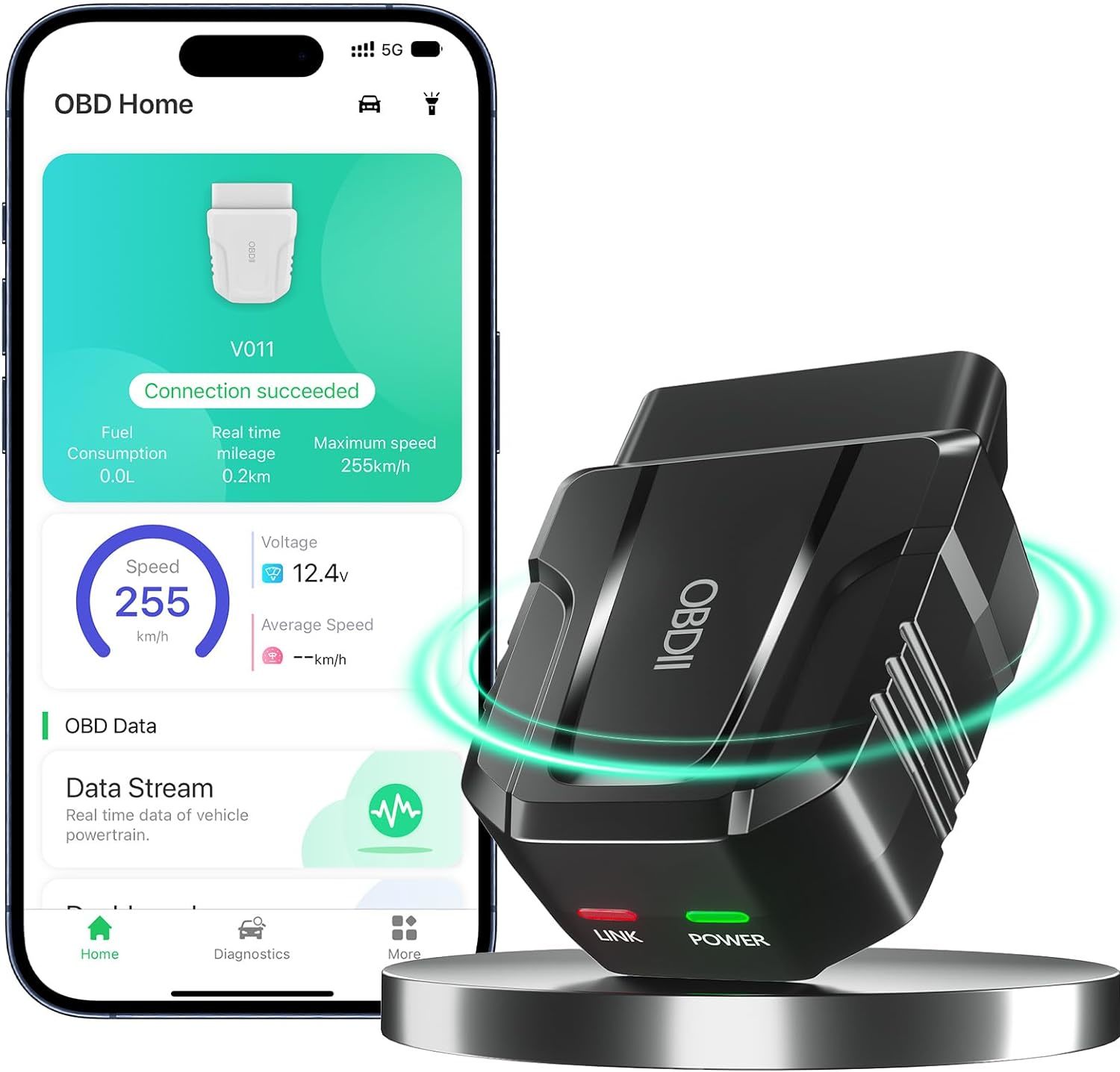 Obd2 Scanner Reader Bluetooth Wireless Auto Diagnostic Scan Tool For Ios &amp; - $38.92