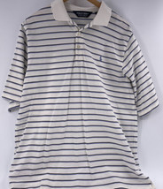 Polo Golf Ralph Lauren Pima Cotton Polo Shirt White Striped Men Large Je... - $26.72