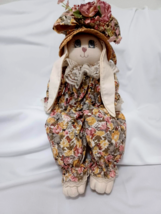 Vintage French Country Easter Bunny Shelf Sitter Susannah Sweetbonnet 1990s - £15.37 GBP