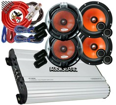 4X 1000W 6.5-Inch Component Speaker + 4 Ch Amplifier P1004 + Amp Kit - £178.54 GBP