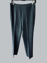 Ann Taylor Ladies Stretch Side Zip Charcoal Gray Office Dress Pants Euc Size 4 - £22.31 GBP