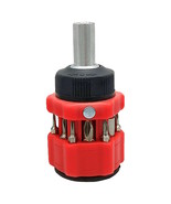 12-in-1 Ratcheting Compact Multi-Bit Short Stubby Screwdriver Set (Red) - $205.77 MXN