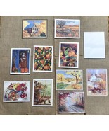 Vintage EPVA Autumn Fall Beautiful Art Illustrations Blank Notecards USA... - £15.78 GBP