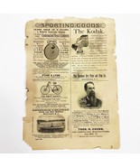 April 1889 Advertising Page from Scribner&#39;s Magazine Cameras Guns Vintage - $185.40 MXN