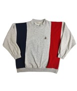 Vintage Bugle Boy Company Size Large Crewneck Sweatshirt Crest Three Tone - $17.71