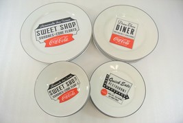Coca Cola Store Plates Bowls Ice Cream Sweet Shop Diner Quick Eats Drink... - £56.66 GBP