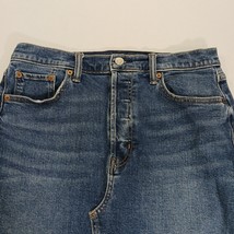 GAP RN#54023 Women's Blue Cotton Blend Denim Button-fly Pencil Skirt Size 8/29 image 10