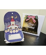 Vintage 1998 Sanrio Mini Christmas Pop Up Mini Message Card Angels Singi... - £22.56 GBP