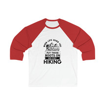 Unisex 3/4 Sleeve Baseball Tee with Motivational Mountain Hiking Quote G... - £26.67 GBP+