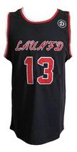 James Harden #13 LAUNFD Drew League Basketball Jersey Sewn Black Any Size image 4