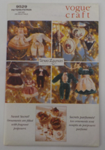Vogue Craft Pattern #9529 Victorian Christmas Ornaments 11 Different Uncut 1996 - £7.89 GBP