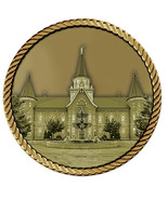LDS Provo City Center Temple Medallion for Box Cremation Urn/Flag Case - 4 Inch - $129.99