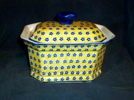 Vintage/New Ceramika Artystyczna Octagon Traditional 1 Cake Box Container COA - £108.28 GBP