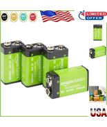 4-Pack Rechargeable 9V NiMH Batteries - 200 mAh, Eco-Friendly Power Solu... - $526.10 MXN