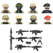 Military Building Blocks Solider Figures Gifts Weapons Guns EJ-A-Weapons - $20.99