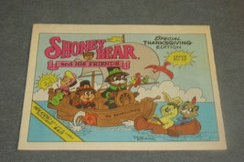 Shoney Bear &amp; His Friends Special Thanksgiving Edition Menu Comic Issue ... - $6.00