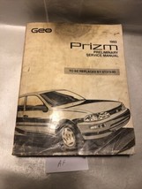 Large Oem GM 1993 Chevrolet Geo Prizm Preliminary Service Manual Book ST373-93 - £9.34 GBP