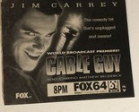 Cable Guy TV Guide Print Ad Jim Carrey Matthew Broderick TPA6 - £4.66 GBP