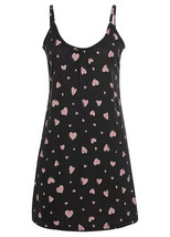 Vivance Dreams Cuore Stampa Camicia da Notte IN Nero UK 18 Taglie Forti (fm8-2) - £15.90 GBP