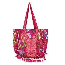 Rajasthani Embroidered Shoulder Beg Pure Cotton Shoulder Beg With Handma... - $55.67
