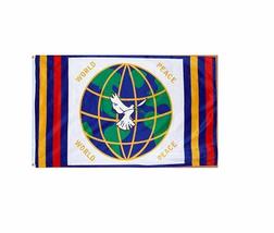3x5 World Peace Flag New Dove Globe Doves Earth F773 - £3.81 GBP
