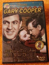 Gary Cooper Double Feature: A Farewell to Arms/Meet John Doe (DVD 2006) Pop Flix - £3.10 GBP