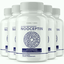 (5 Pack) Nooceptin - Cognitive Enhancer Capsules for Cognition and Focus - £102.27 GBP