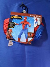 NWT Marvel Spiderman 2 Piece Costume Boys Size Medium (8) Halloween dres... - £18.67 GBP