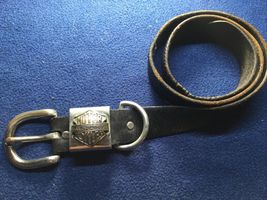 Harley Davidson Logo Belt Buckle Rate VTG And Harley Davidson Leather Be... - $148.48