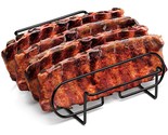 Sorbus Non-Stick Rib Rack - Porcelain Coated Steel Roasting Stand  Holds... - £31.28 GBP
