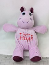 First Main Hippo Hugs Plush Purple Hug a Luvs 14 Inch 2014 Stuffed Animal Toy - $19.95