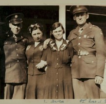 Real Photo Military Small Town Maine 1944 World War 2 Silver Print Rural 4 - £34.76 GBP