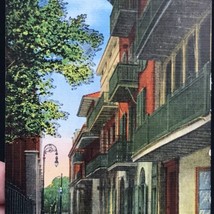Pirates Alley 1940s Postcard Linen Vintage New Orleans Louisiana - £7.84 GBP