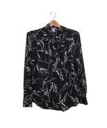 H&amp;M womens Black  long sleeve v Neck &amp; Tie blouse size 6 - £8.45 GBP