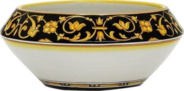 Fruit Bowl Centerpiece DERUTA BELLA Transitional Black Gold Double-Fired - £750.59 GBP