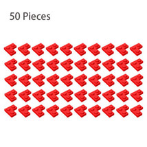 50pcs Part 2420 Corner Plate 1X2X2 Red Building Pieces Blocks Compatible... - £6.64 GBP