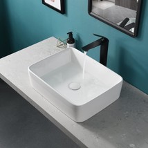 Davivy 19&#39;&#39;X 14.5&#39;&#39; Rectangle Vessel Sink With Pop Up Drain,Bathroom Vessel - $90.93