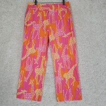 Vtg Lilly Pulitzer Pants Womens Size 4 Giraffe Inseam 23.5&quot; Resort READ - $19.75