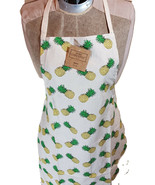 Pineapples Cotton Kitchen Chef&#39;s Apron Print Fruit Pattern Baker Fashion... - $225.97 MXN