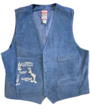 Vintage Warner Bros Bugs Bunny Vest Mens XXL Blue Velvet Looney Tunes - $1,126.43 MXN