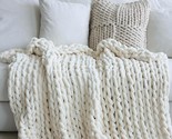 Chenille Chunky Knit Blanket Throw (3040 Inch), Handmade Warm &amp; Cozy Bla... - $64.99