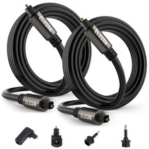 Optical Audio Cable 12 Ft/2 Pack Digital Audio Toslink Cable Cord-Fiber ... - $29.99