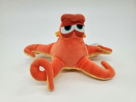 Bandai Finding Dory HANK the Octopus Orange Squid Disney Nemo 7&quot; Plush Toy B61 - £9.73 GBP