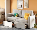 Loveseat Sofa With Drawer &amp; Charging Port,Couches For Living Room With T... - $437.99