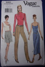 Vogue Misses’ Skirt &amp; Pants Size 12-16 #9465 - $5.99
