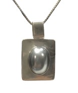 sterling silver 925 Quality  gray pearl pendant Only No Chain 16 Grams - £54.25 GBP
