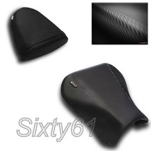 Suzuki GSXR 750 Seat Covers 2004 2005 Black Carbon Front Rear Luimoto - £86.67 GBP