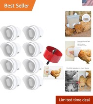 8 Rain-Proof Chicken Feeder Ports for DIY Auto Feeding Systems - Easy In... - $51.00