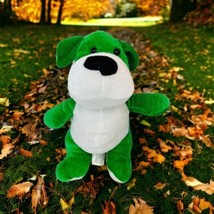 Peek A Boo Toys Plush Green Dog Stuffed Animal Vintage - £16.19 GBP