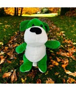 Peek A Boo Toys Plush Green Dog Stuffed Animal Vintage - £15.96 GBP